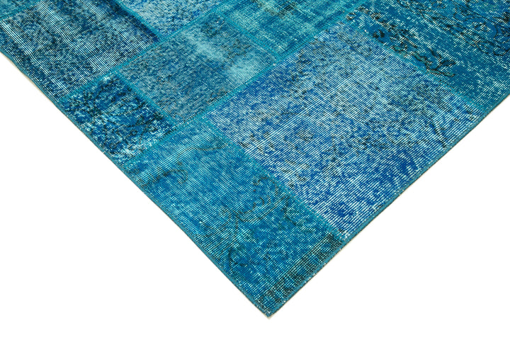 7x10 Blue Patchwork Rug - 23957