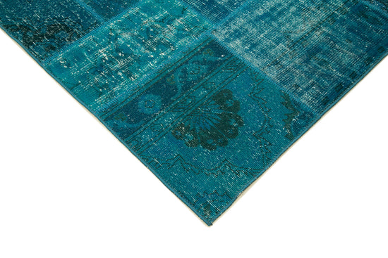7x10 Blue Patchwork Rug - 23963