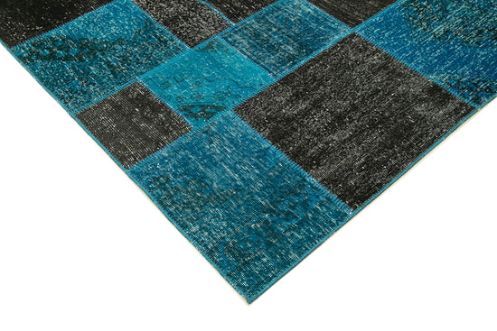 7x10 Black Patchwork Rug - 23967