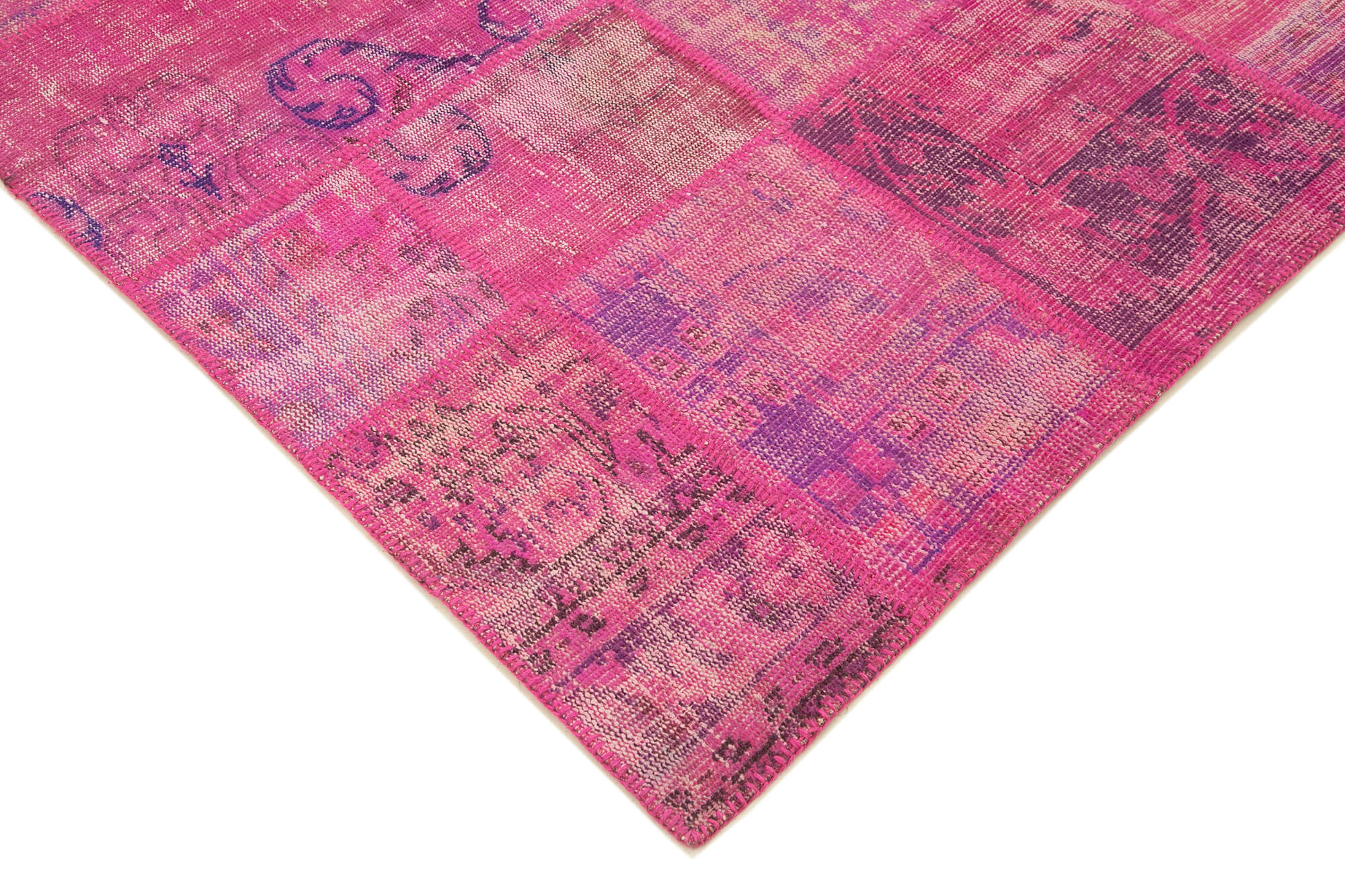 7x10 Pink Patchwork Rug - 23969