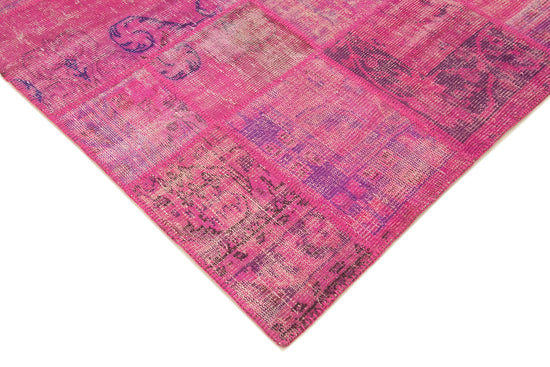 7x10 Pink Patchwork Rug - 23969
