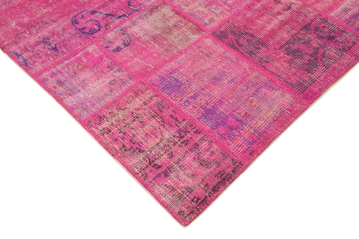 7x10 Pink Patchwork Rug - 23969