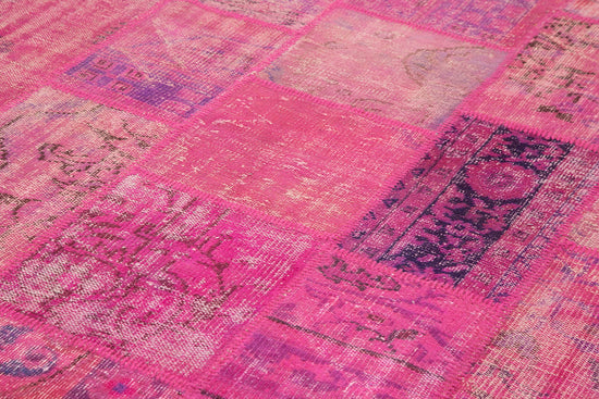 7x10 Pink Patchwork Rug - 23969