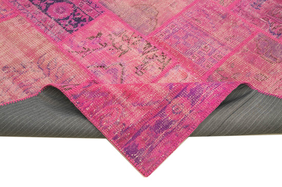 7x10 Pink Patchwork Rug - 23969