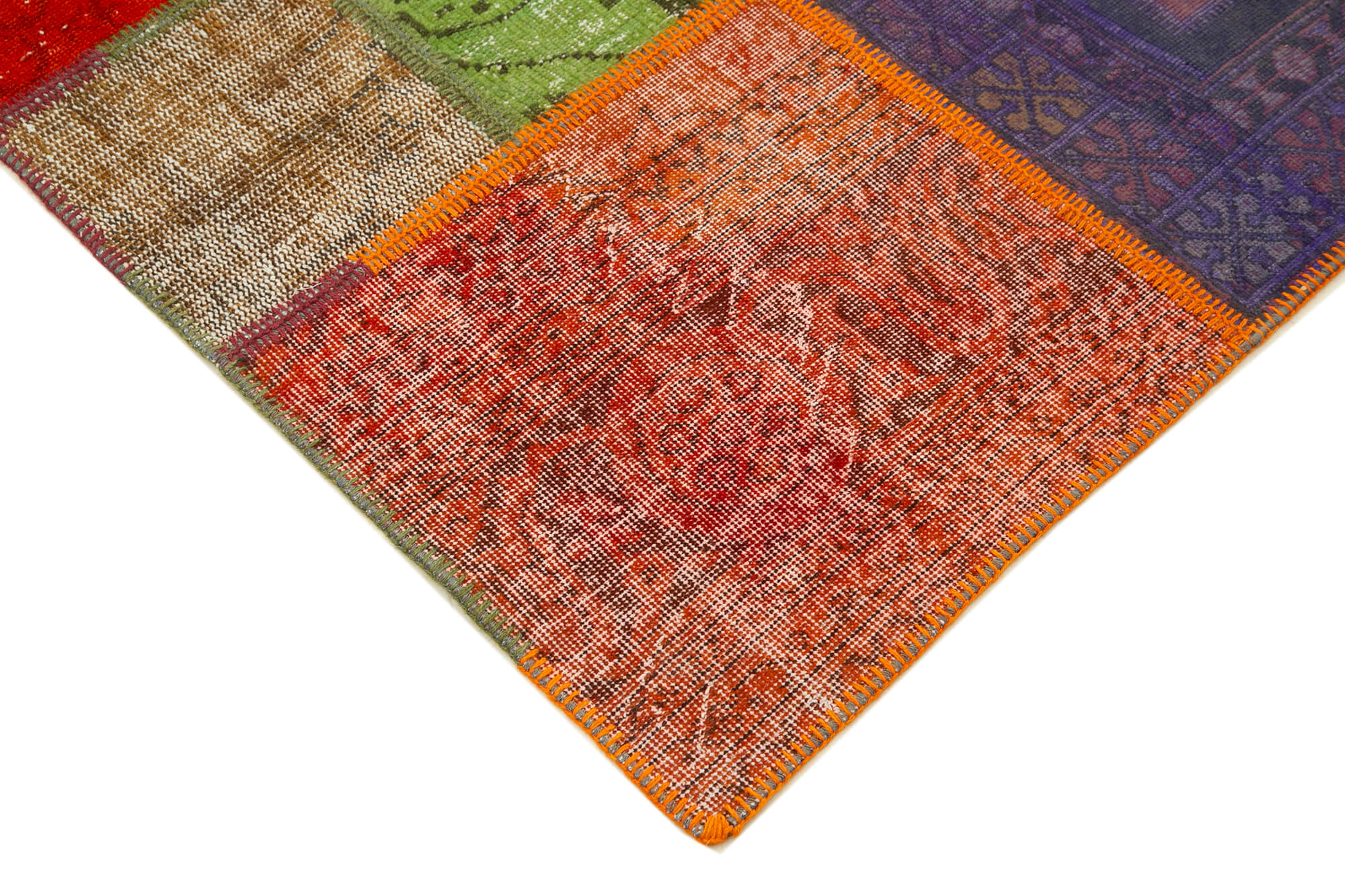 6x9 Multicolor Turkish Patchwork Rug - 23974