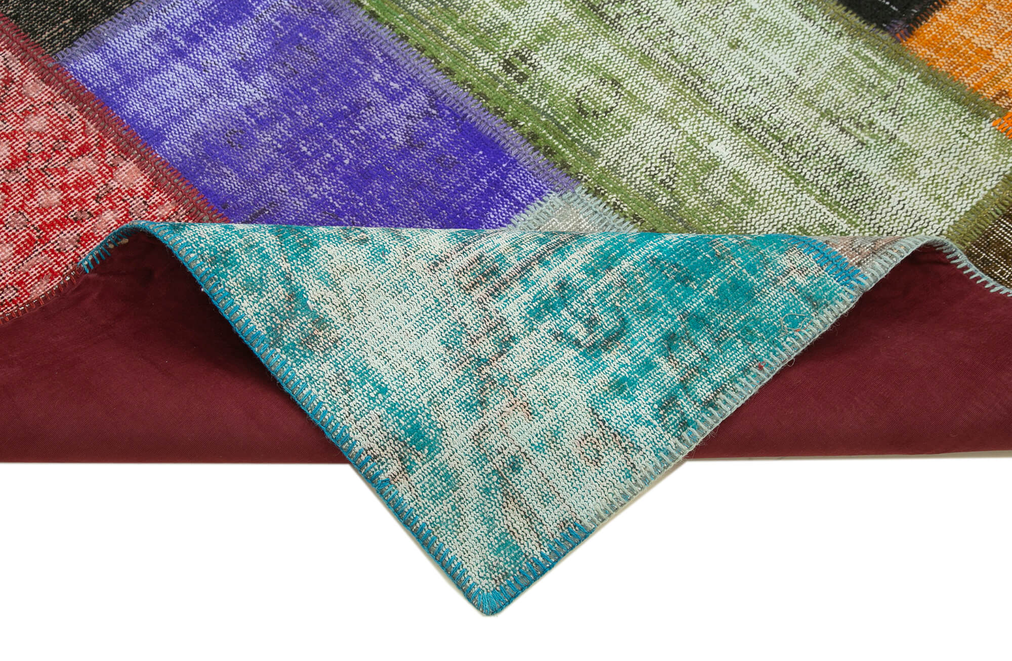 6x9 Multicolor Turkish Patchwork Rug - 23974