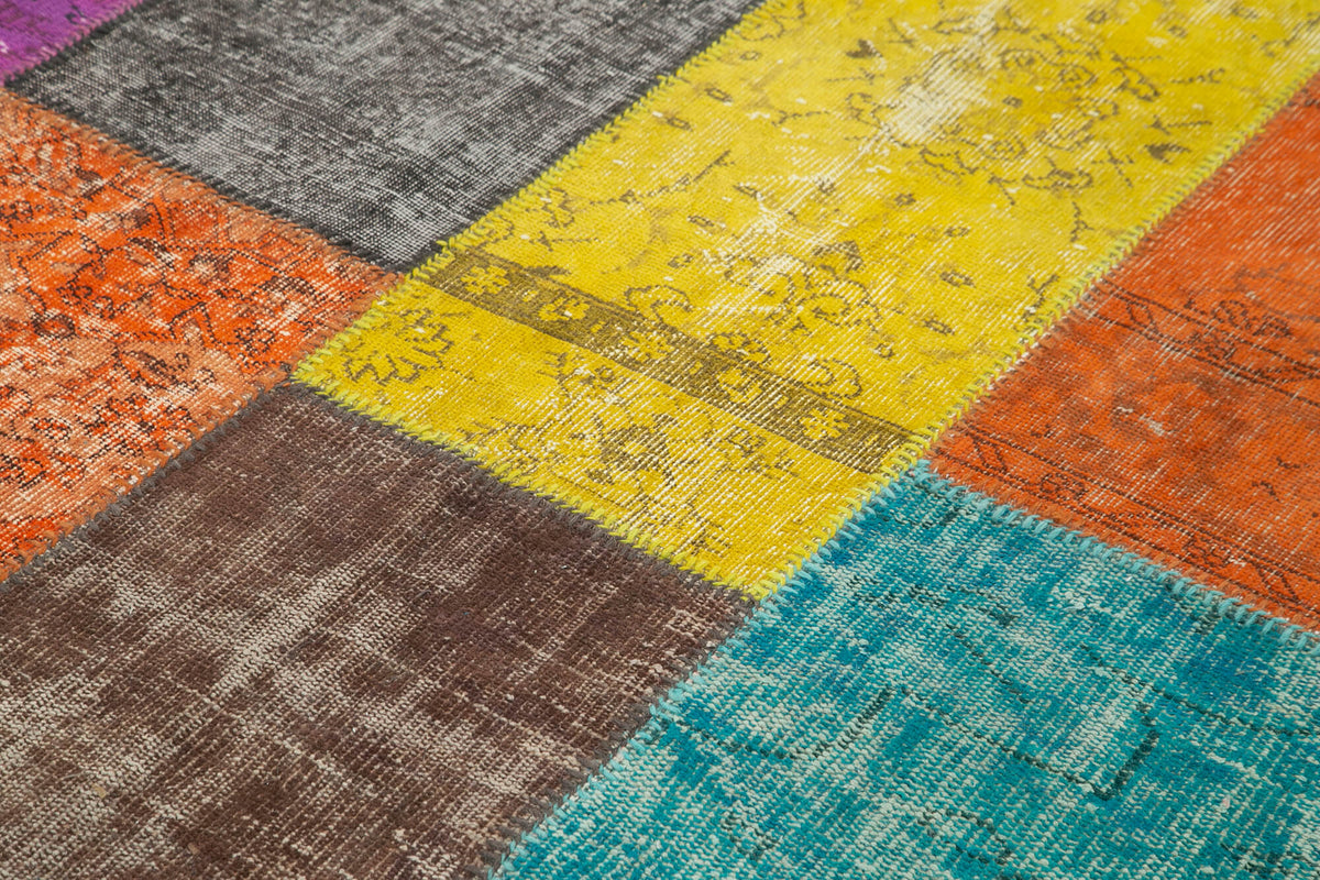 7x9 Multicolor Patchwork Rug - 23976