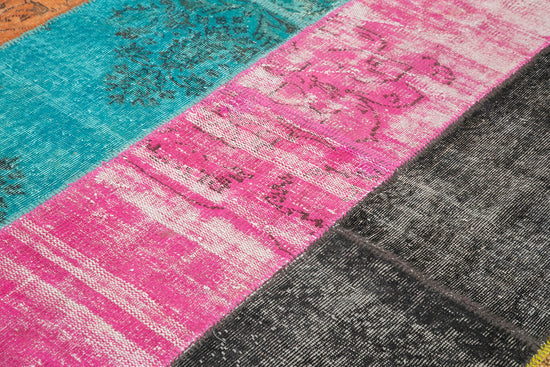 7x9 Multicolor Patchwork Rug - 23977