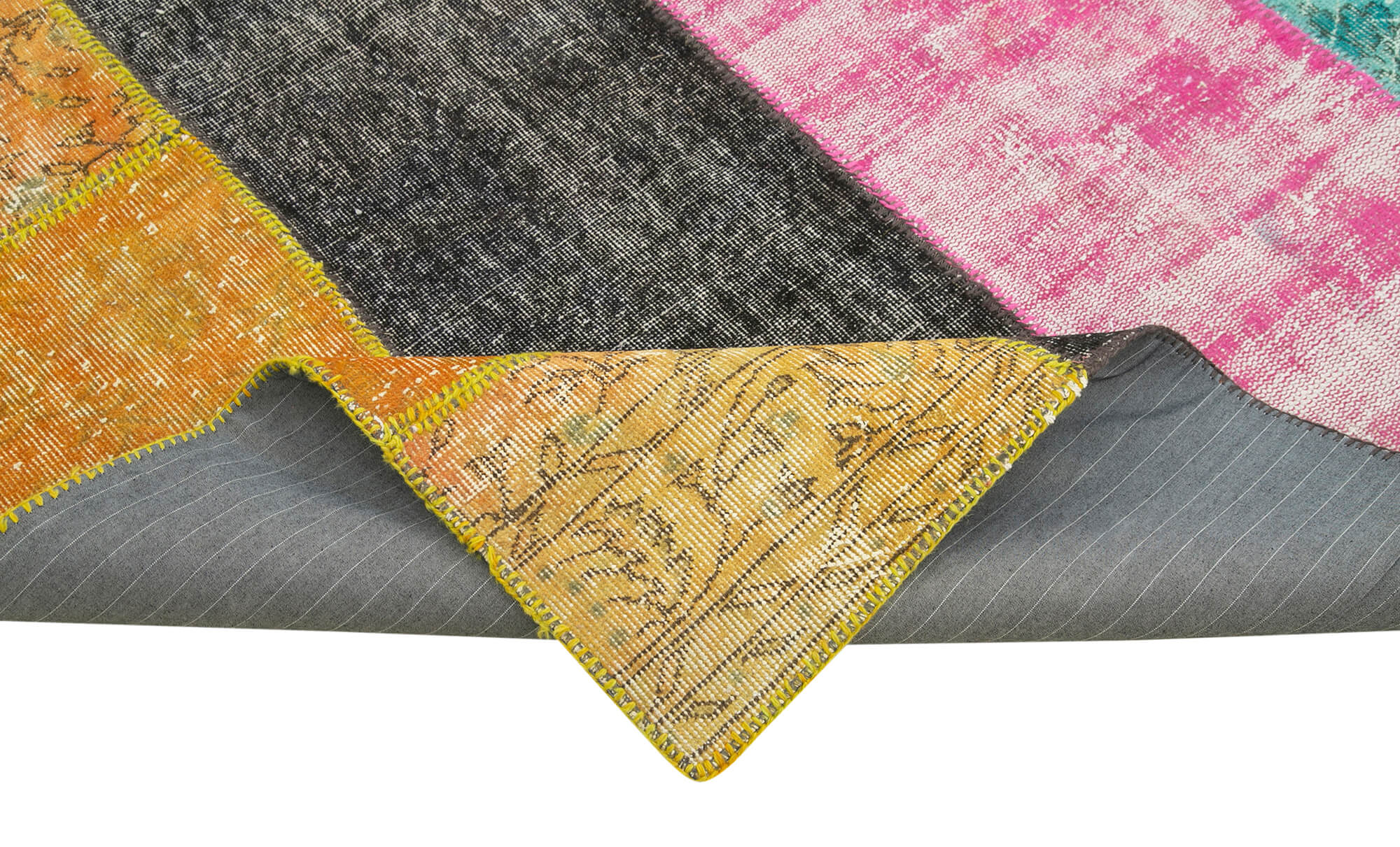 7x9 Multicolor Patchwork Rug - 23977