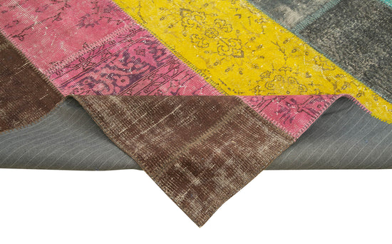 7x9 Multicolor Patchwork Rug - 23978