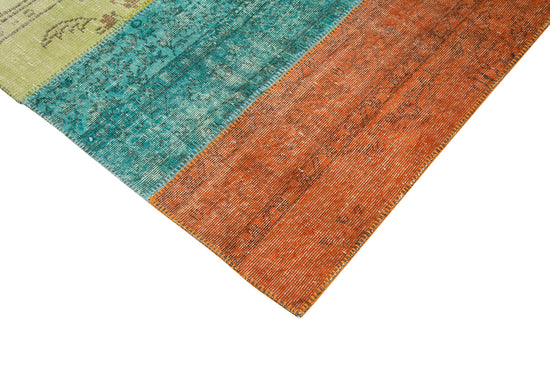 7x9 Multicolor Patchwork Rug - 23980
