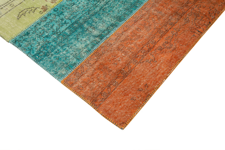 7x9 Multicolor Patchwork Rug - 23980