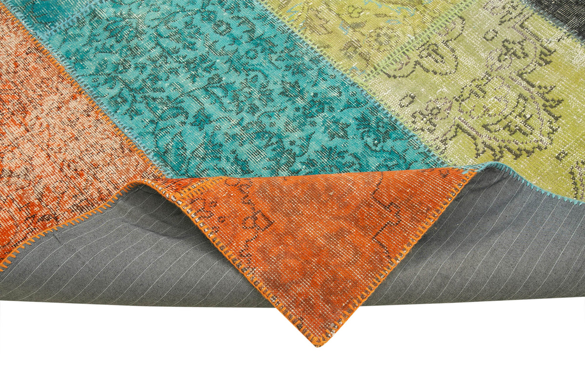7x9 Multicolor Patchwork Rug - 23980