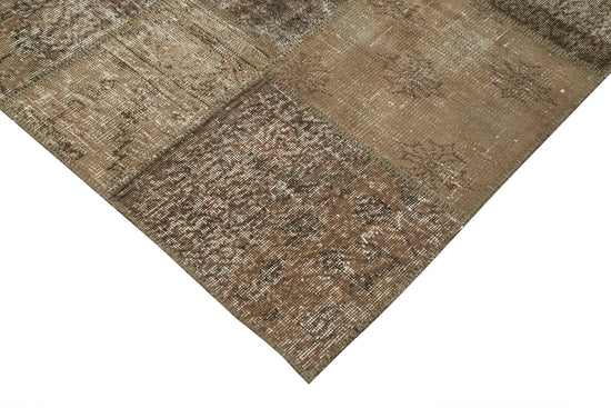 7x10 Brown Patchwork Rug - 23990