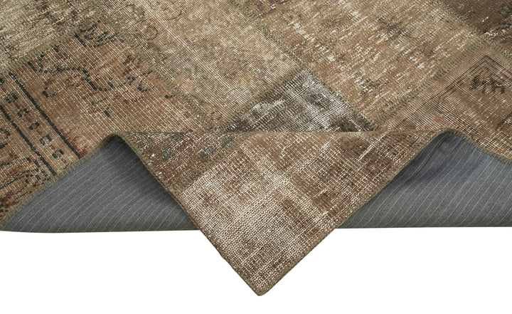 7x10 Brown Patchwork Rug - 23990