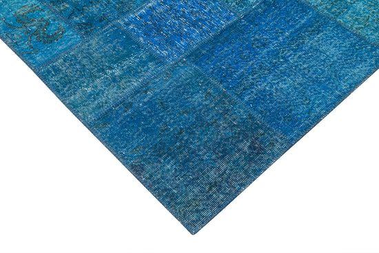 7x10 Blue Patchwork Rug - 23991