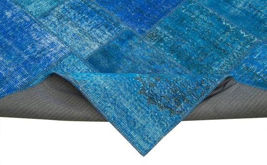 7x10 Blue Patchwork Rug - 23991