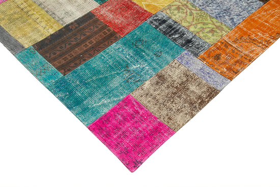 7x10 Multicolor Patchwork Rug - 23997