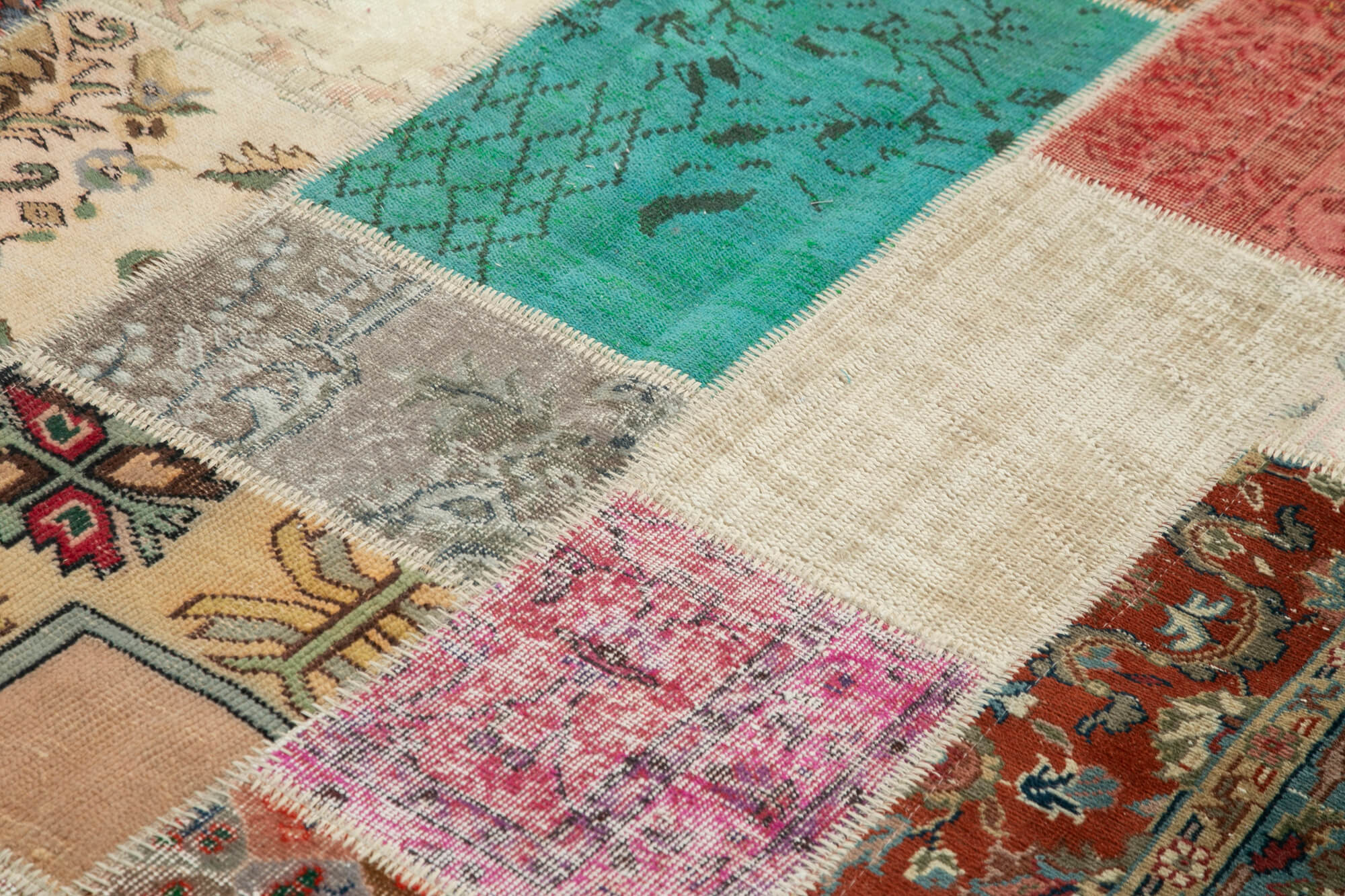 7x10 Multicolor Patchwork Rug - 24004