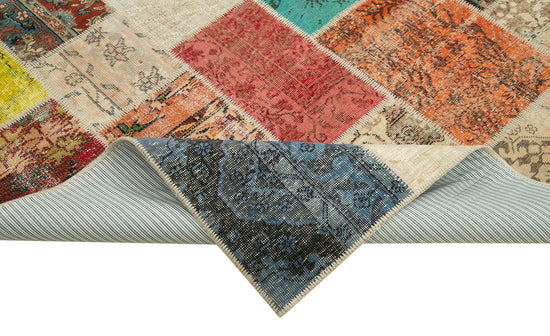 7x10 Multicolor Patchwork Rug - 24004