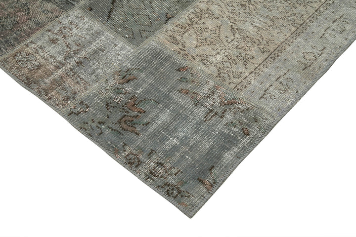 7x10 Grey Patchwork Rug - 24012