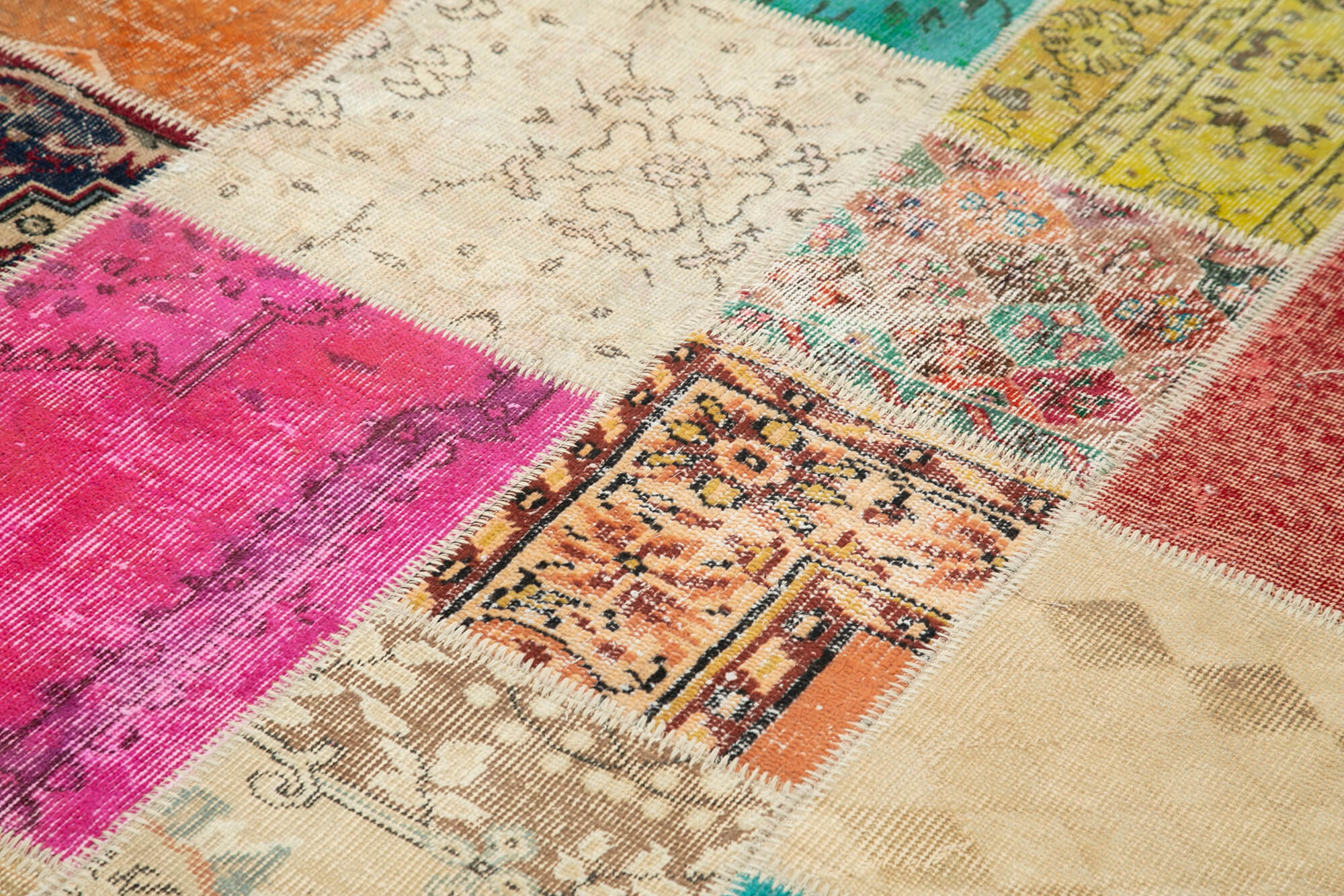 7x10 Multicolor Patchwork Rug - 24017