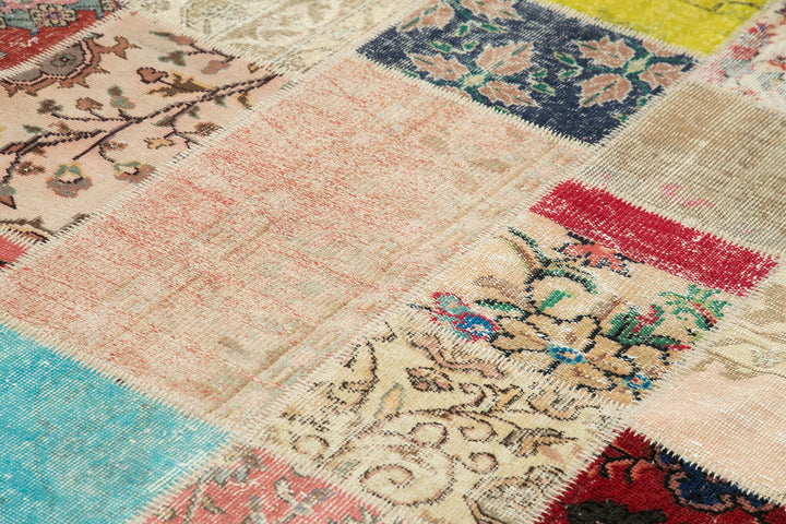 7x10 Multicolor Patchwork Rug - 24025