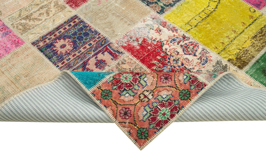 7x10 Multicolor Patchwork Rug - 24025