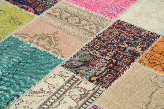 7x10 Multicolor Patchwork Rug - 24034