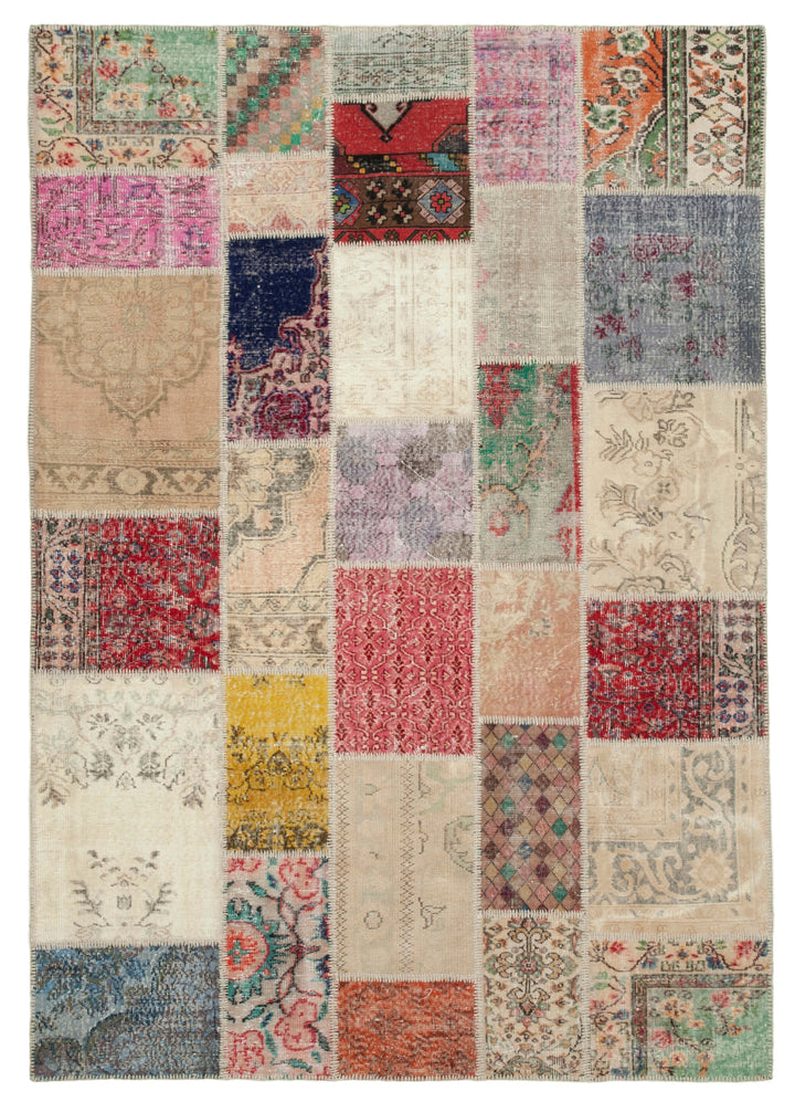 7x10 Multicolor Patchwork Rug - 24051