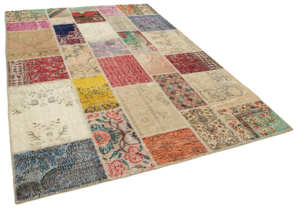 7x10 Multicolor Patchwork Rug - 24051
