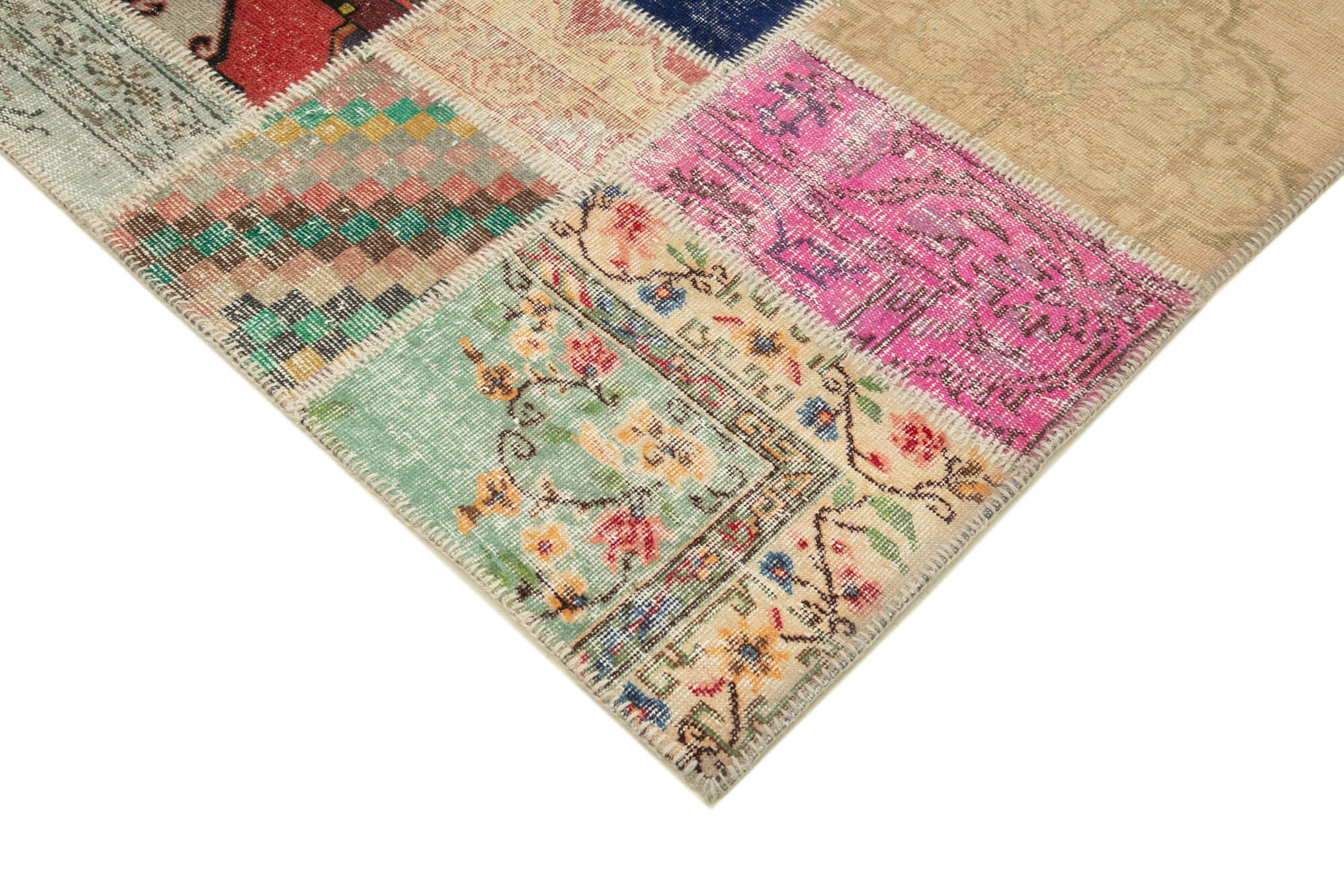 7x10 Multicolor Patchwork Rug - 24051