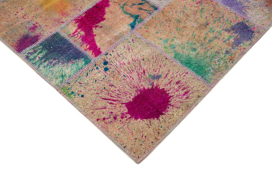 7x10 Multicolor Patchwork Rug - 24057