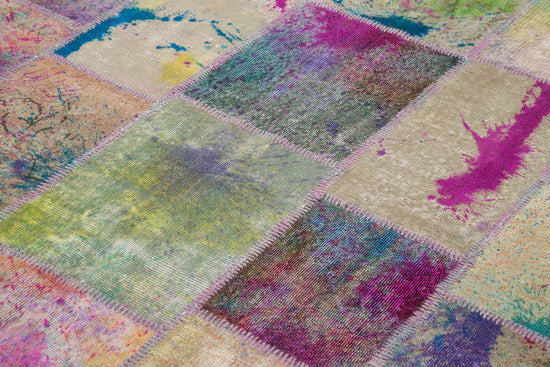 7x10 Multicolor Patchwork Rug - 24057