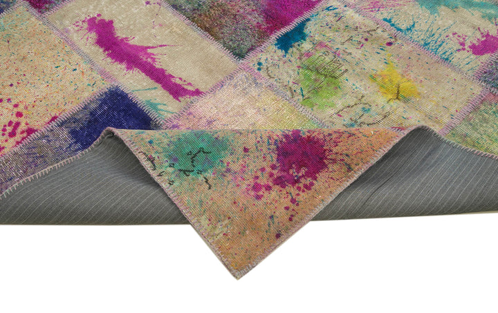 7x10 Multicolor Patchwork Rug - 24057