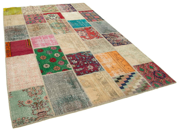 6x10 Multicolor Patchwork Rug - 24058