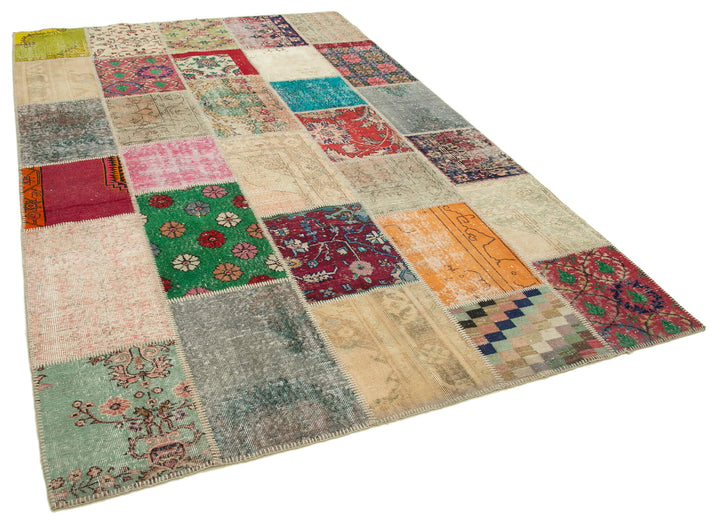 6x10 Multicolor Patchwork Rug - 24058