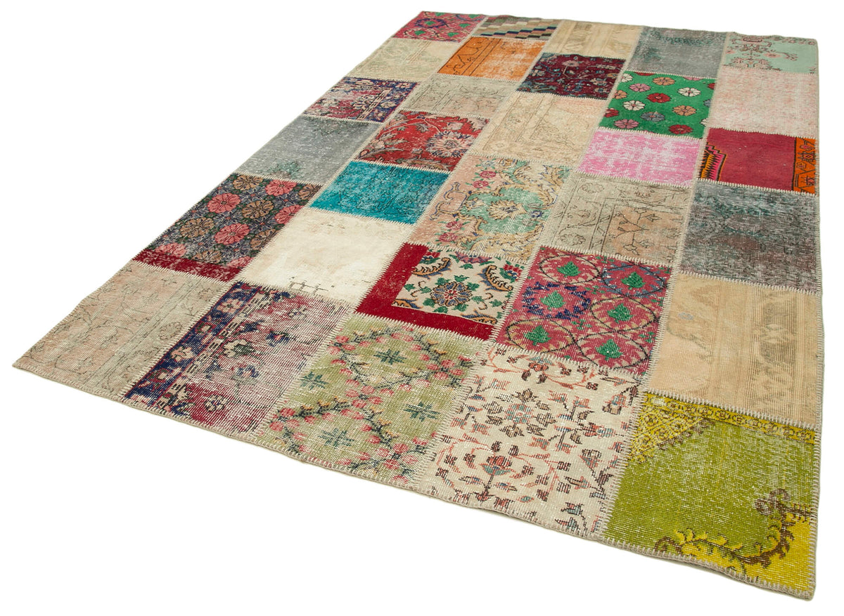 6x10 Multicolor Patchwork Rug - 24058