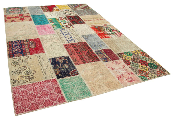 7x10 Multicolor Patchwork Rug - 24061