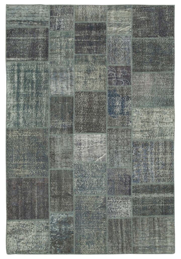 7x10 Grey Patchwork Rug - 24066