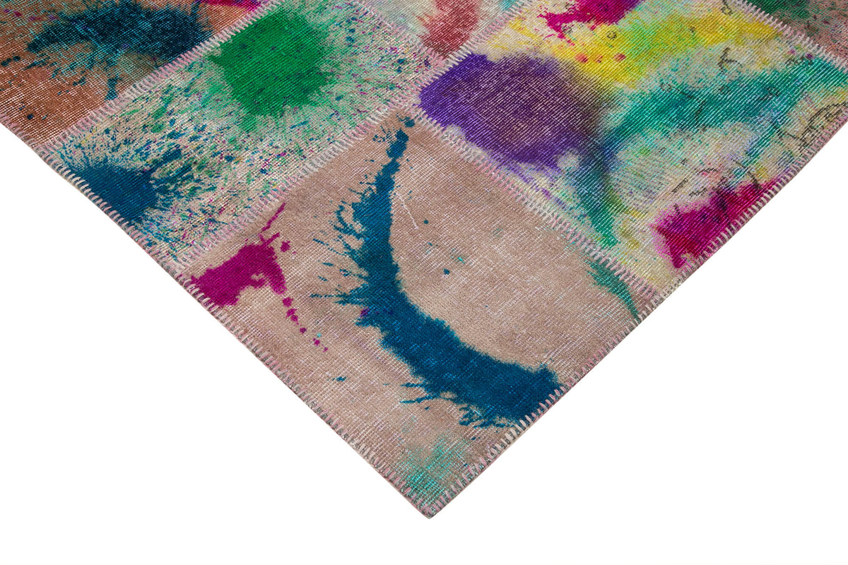 7x10 Multicolor Patchwork Rug - 24068
