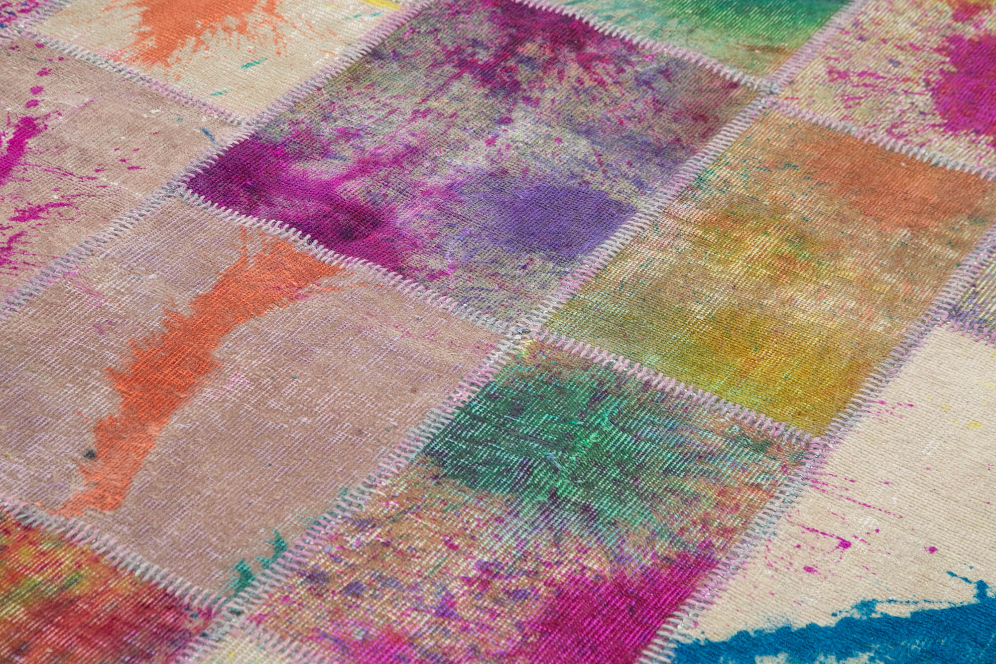 7x10 Multicolor Patchwork Rug - 24069