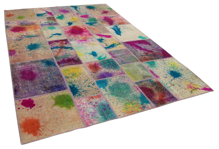 7x10 Multicolor Patchwork Rug - 24070
