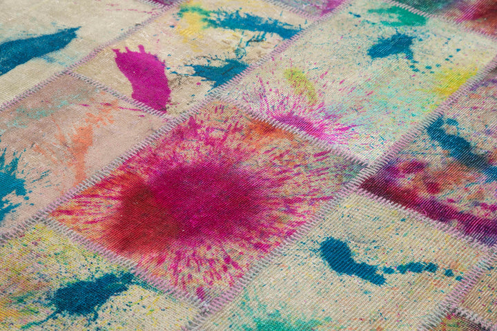 7x10 Multicolor Patchwork Rug - 24070