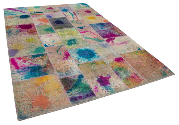 7x10 Multicolor Patchwork Rug - 24071