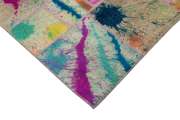 7x10 Multicolor Patchwork Rug - 24071