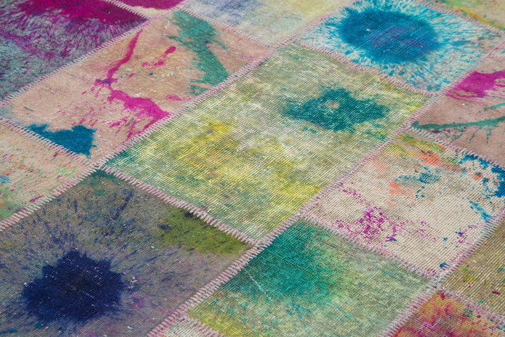 7x10 Multicolor Patchwork Rug - 24071