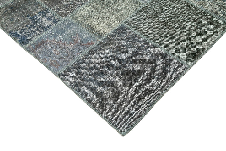 7x10 Grey Patchwork Rug - 24074