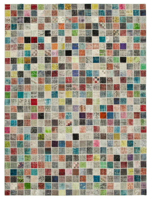 10x13 Multicolor Patchwork Rug - 24089