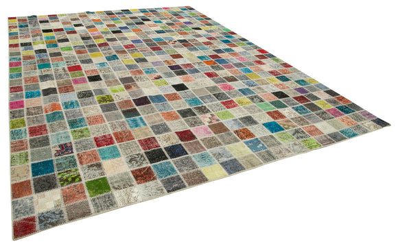 10x13 Multicolor Patchwork Rug - 24089